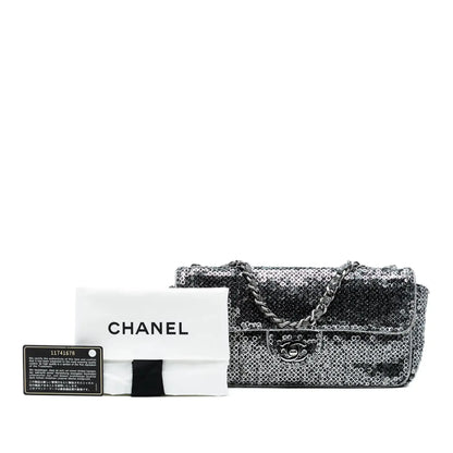 Chanel CC Sequins East West Flap