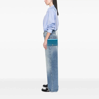 Chanel Quilted Aged Calfskin Gabrielle Wallet On Chain