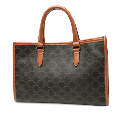 Celine Mini Triomphe Coated Canvas Horizontal Cabas Tote