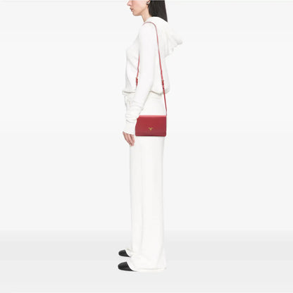 Prada Saffiano Wallet on Strap