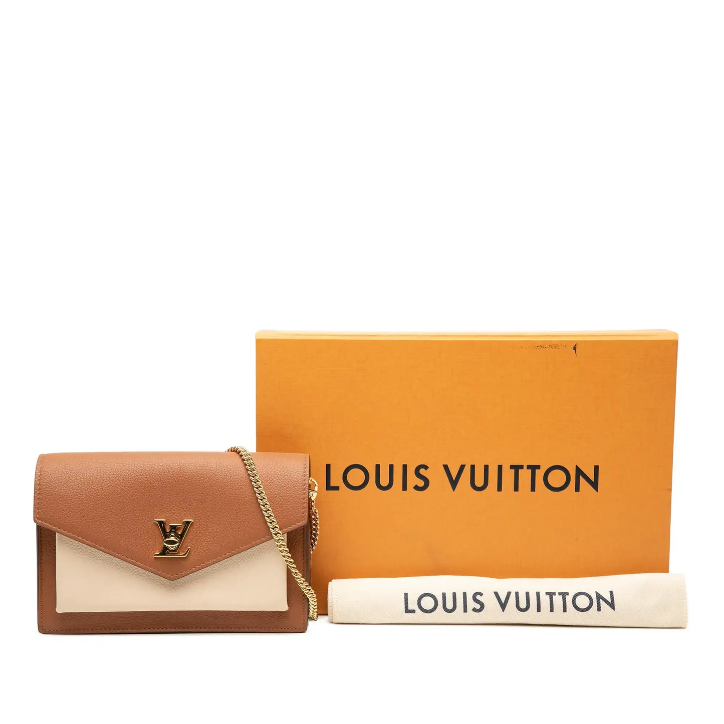 Louis Vuitton Bicolor Leather MyLockMe Chain Pochette