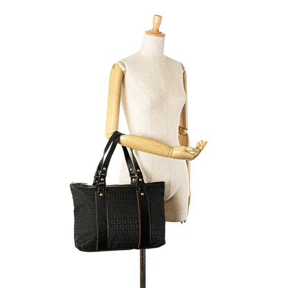 Fendi Zucchino Canvas Handbag