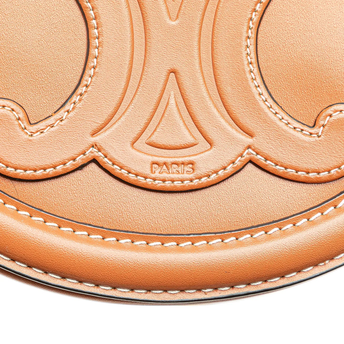 Celine Small Calfskin Cuir Triomphe Oval Crossbody