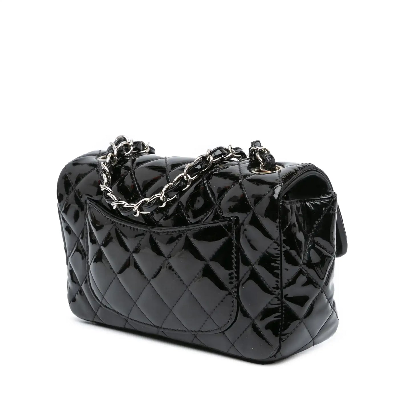 Chanel Mini Rectangular Classic Patent Single Flap