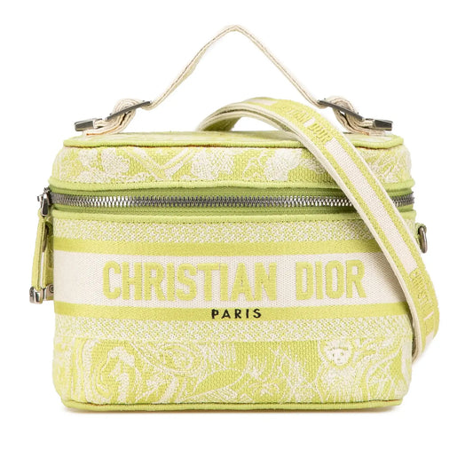 Dior Small Canvas Embroidered Toile De Jouy Diortravel Vanity Case