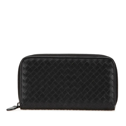 Bottega Veneta Nappa Intrecciato Zip Around Long Wallet