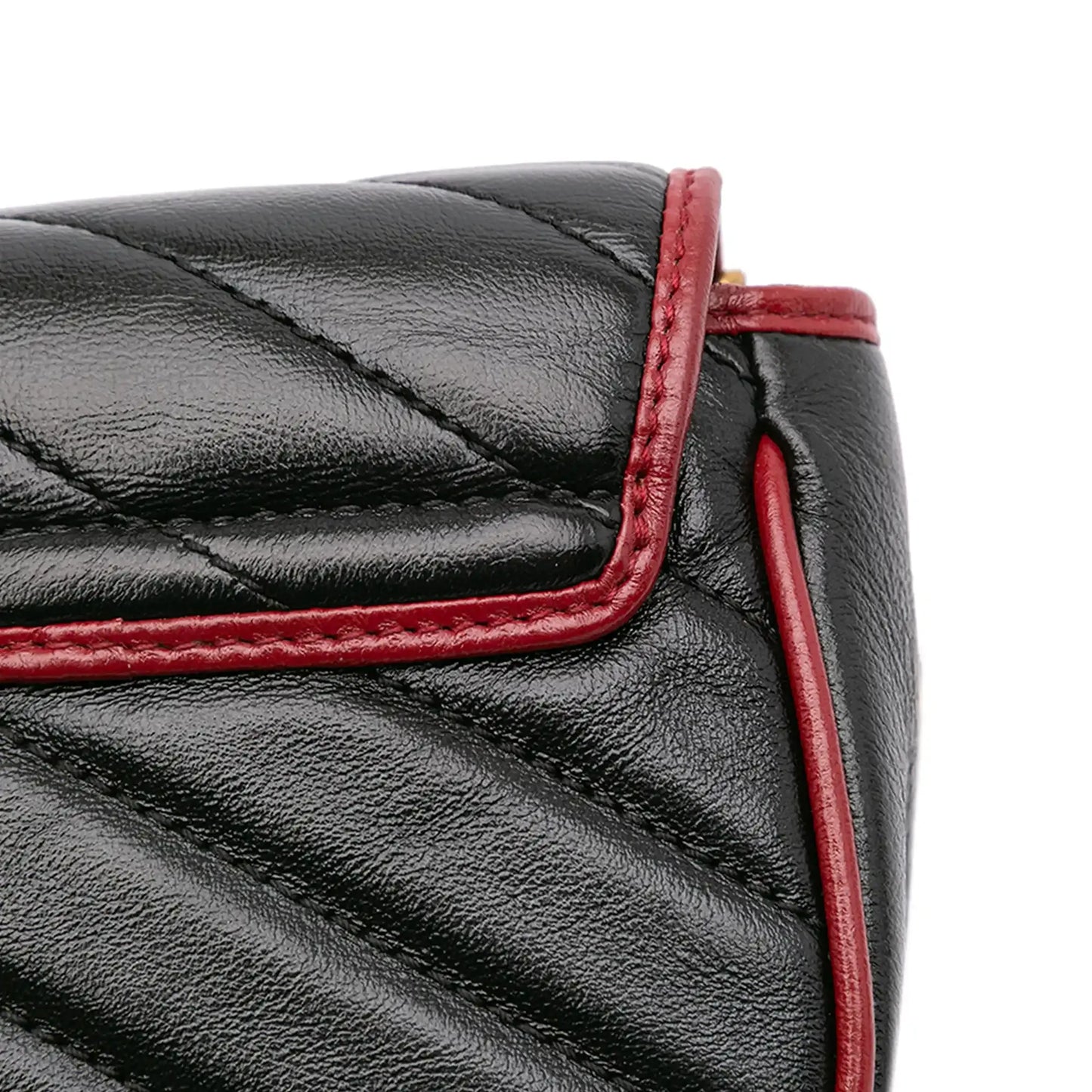 Gucci Super Mini GG Marmont Matelasse Leather Torchon Flap Crossbody