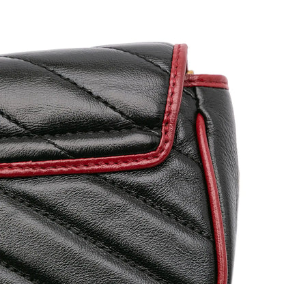 Gucci Super Mini GG Marmont Matelasse Leather Torchon Flap Crossbody