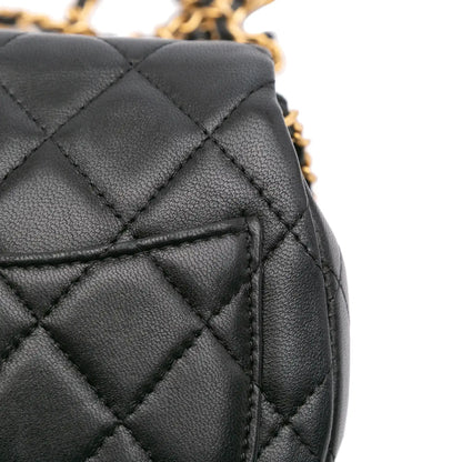 Chanel Mini Quilted Calfskin Coco Mail Clutch with Chain