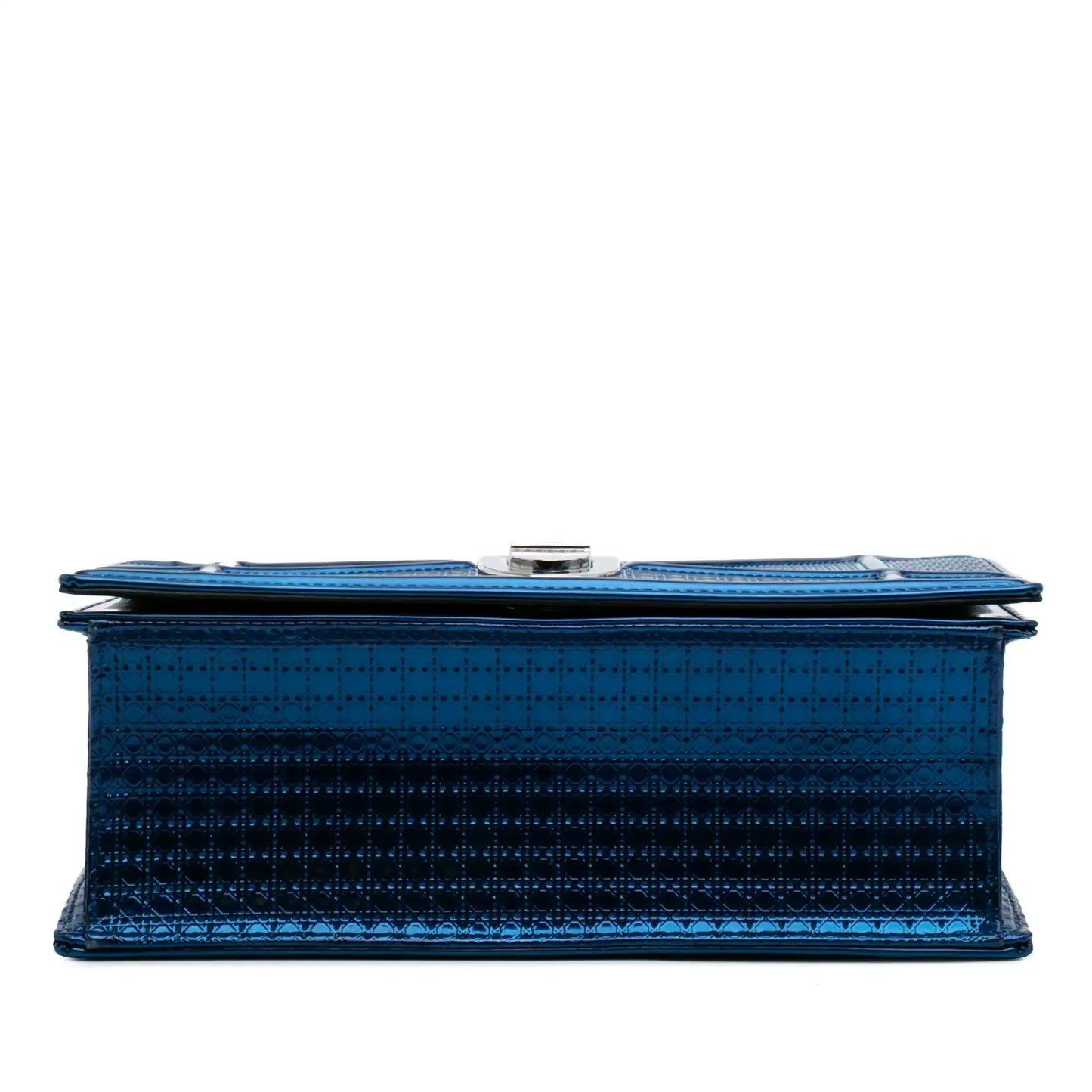 Dior Medium Metallic Patent Microcannage Diorama Crossbody