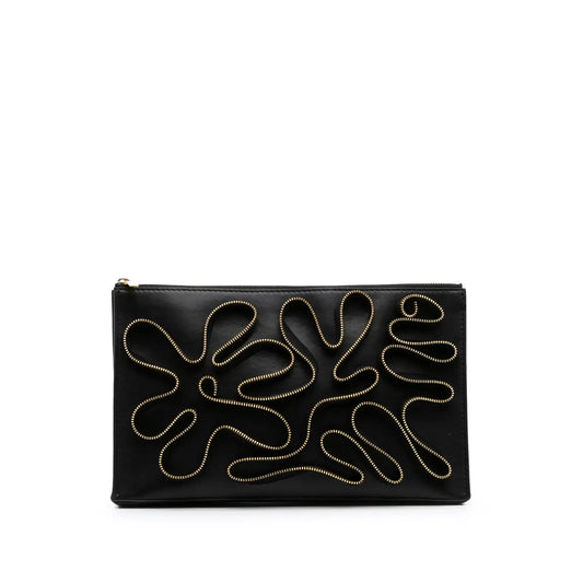 Stella McCartney Faux Nappa Cavendish Zipper Clutch
