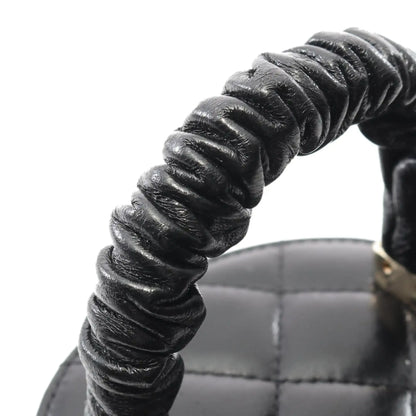 Chanel Mini Quilted Lambskin Ruched Handle Vanity Case