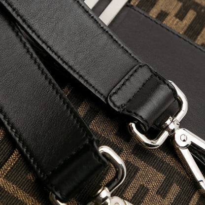 Fendi Zucca Canvas Convertible Baguette Satchel