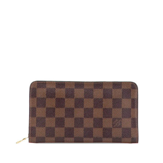 Louis Vuitton Damier Ebene Porte Monnaie Zippy Long Wallet