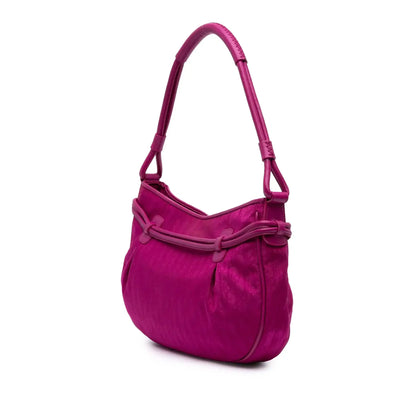Dior Diorissimo Trotter Canvas Bow Charm Shoulder Bag