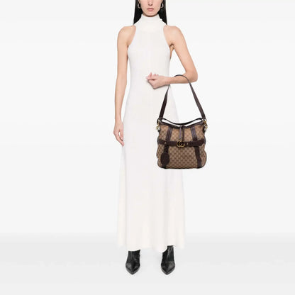 Gucci Medium GG Canvas Running Satchel