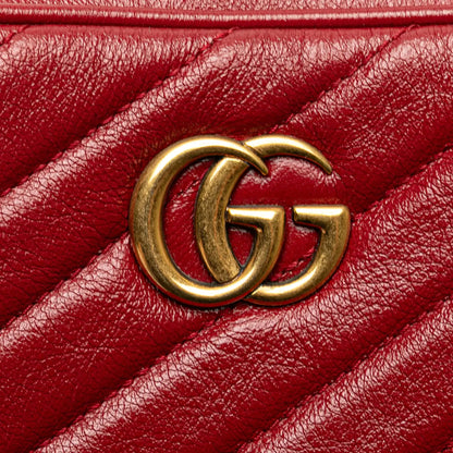 Gucci GG Marmont Matelasse Leather Double Zip Crossbody