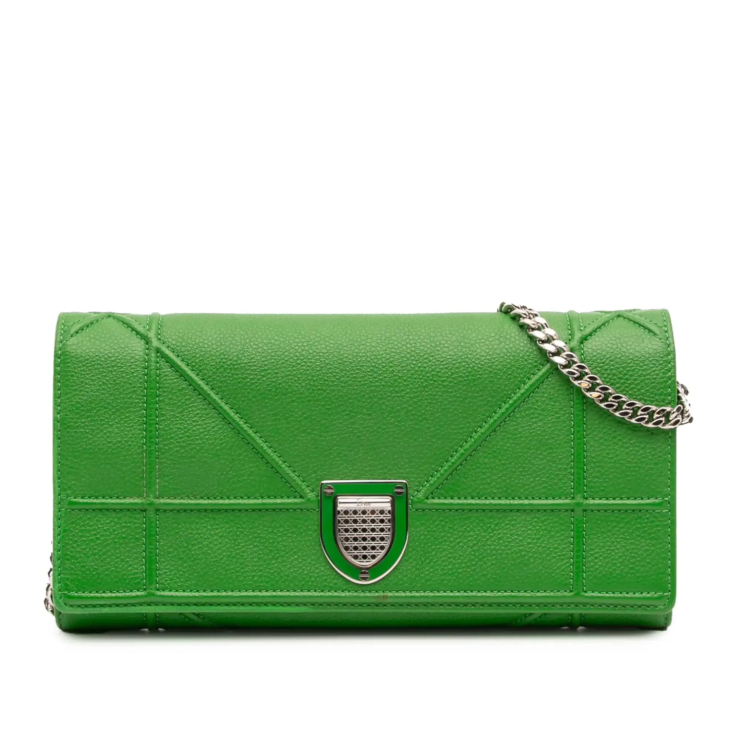 Dior Grained Calfskin Diorama Croisiere Wallet on Chain
