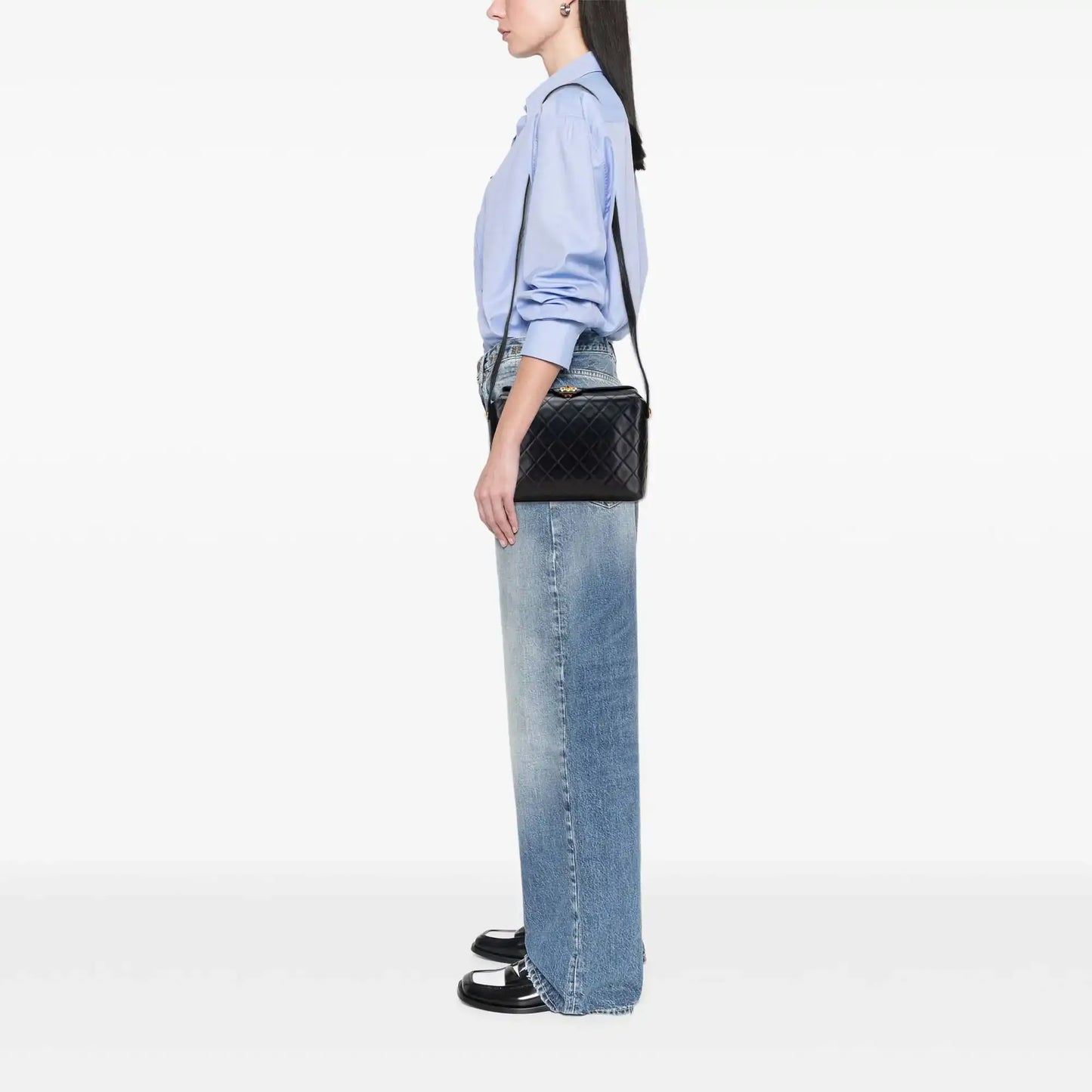 Chanel CC Quilted Lambskin Crossbody