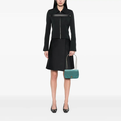Chanel Small Chevron Caviar Statement Flap