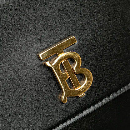 Burberry Mini Leather TB Monogram Flat Crossbody