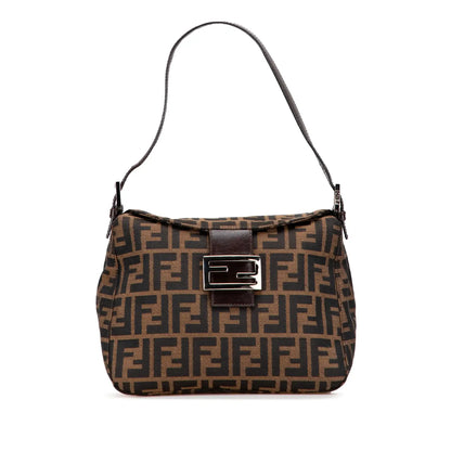 Fendi Zucca Canvas Double Flap Mamma
