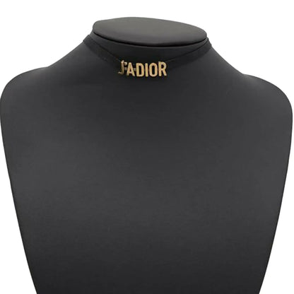 Dior Nylon Grosgrain Ribbon JAdior Choker Necklace
