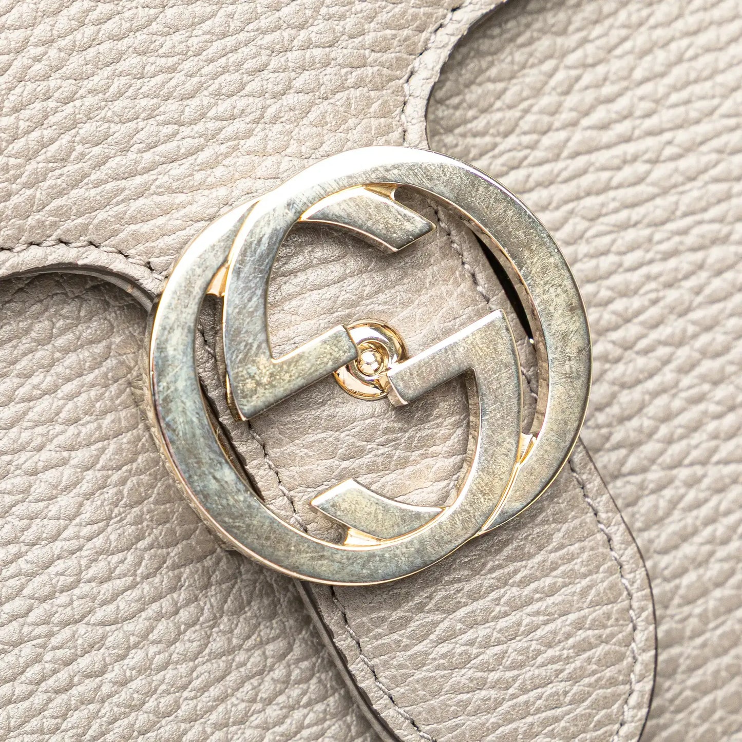 Gucci Medium Dollar Calfskin Interlocking G Crossbody