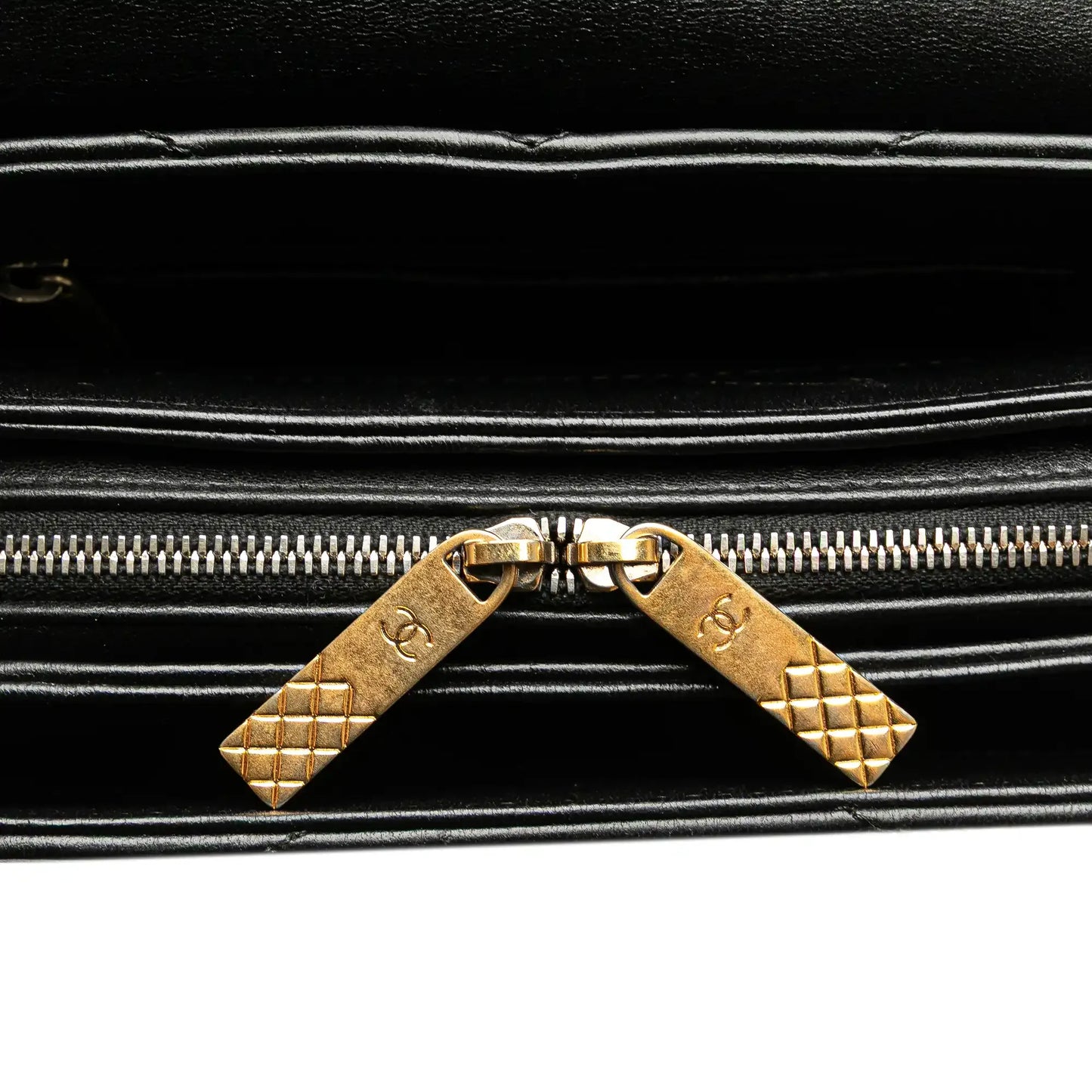 Chanel Small Chevron Lambskin Stitched Envelope Flap