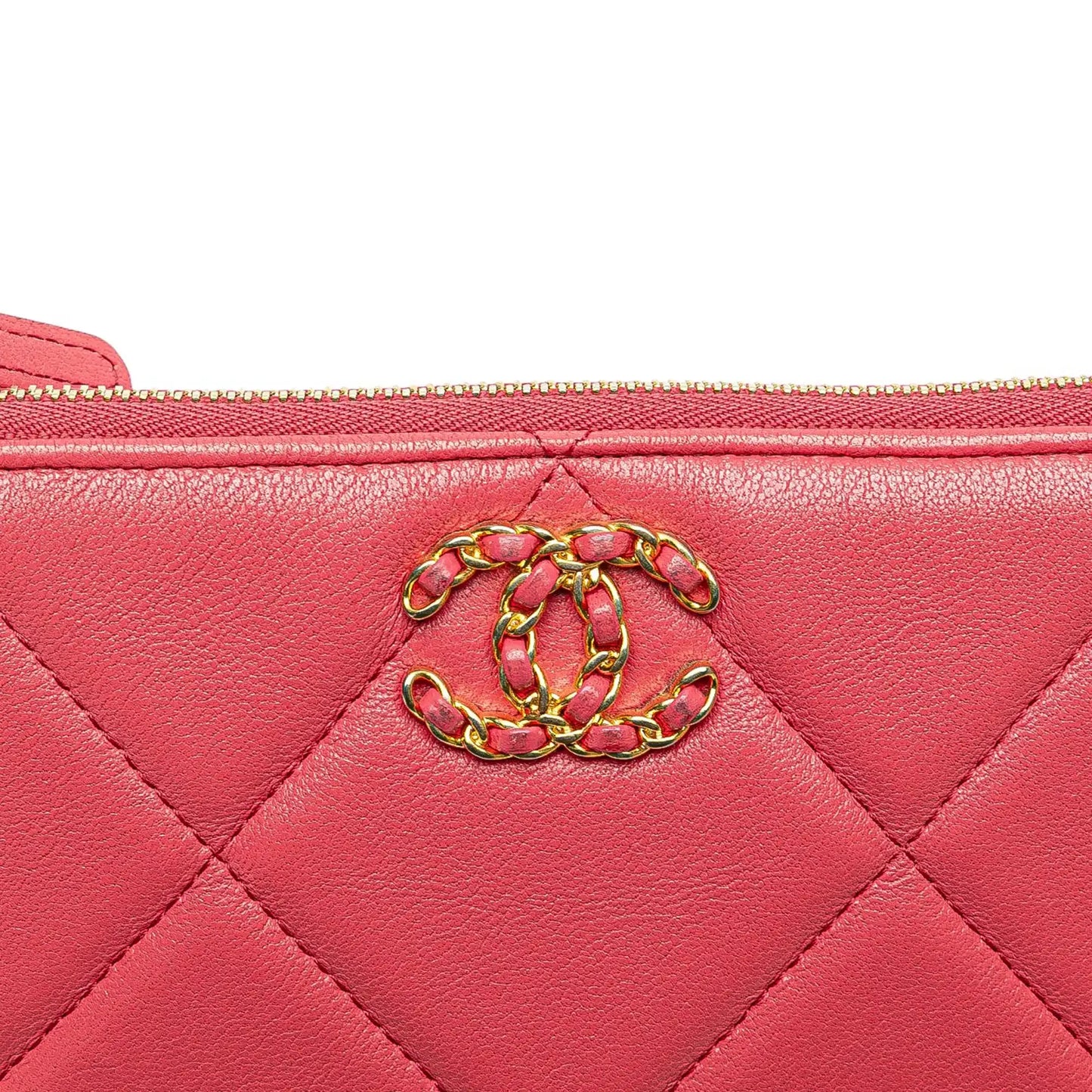Chanel Small Lambskin 19 O Case Pouch