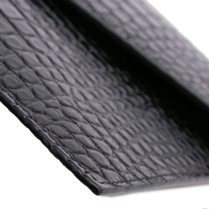 Saint Laurent Croc Embossed Patent Leather Uptown Pouch