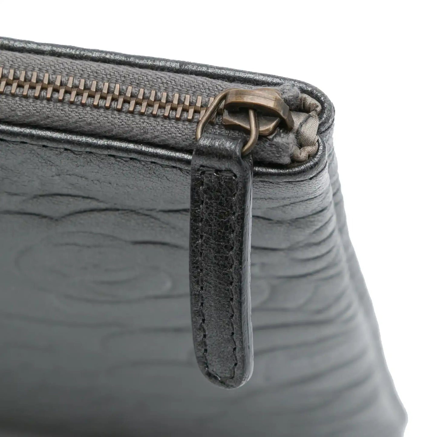 Chanel Large CC Embossed Lambskin Camellia O Case Clutch