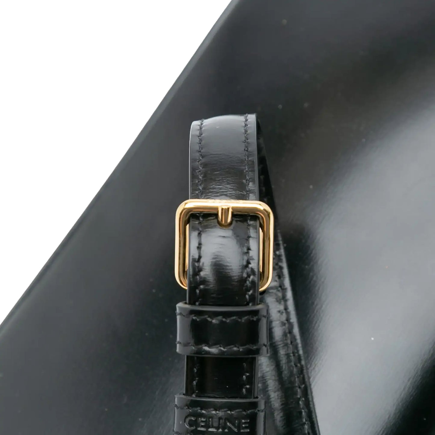 Celine Shiny Calfskin Claude Shoulder Bag
