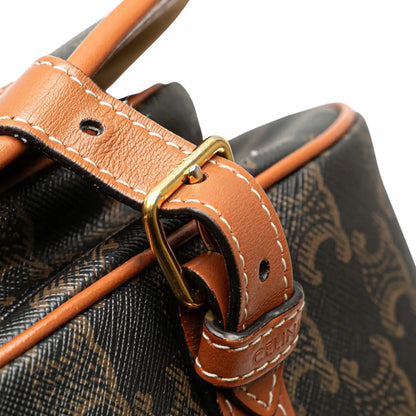 Celine Medium Triomphe Coated Canvas Folco Crossbody