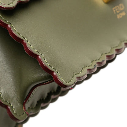 Fendi Small Scalloped Leather Kan I Crossbody