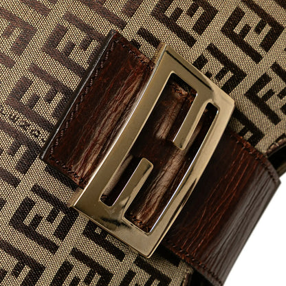 Fendi Zucchino Canvas Shoulder Bag