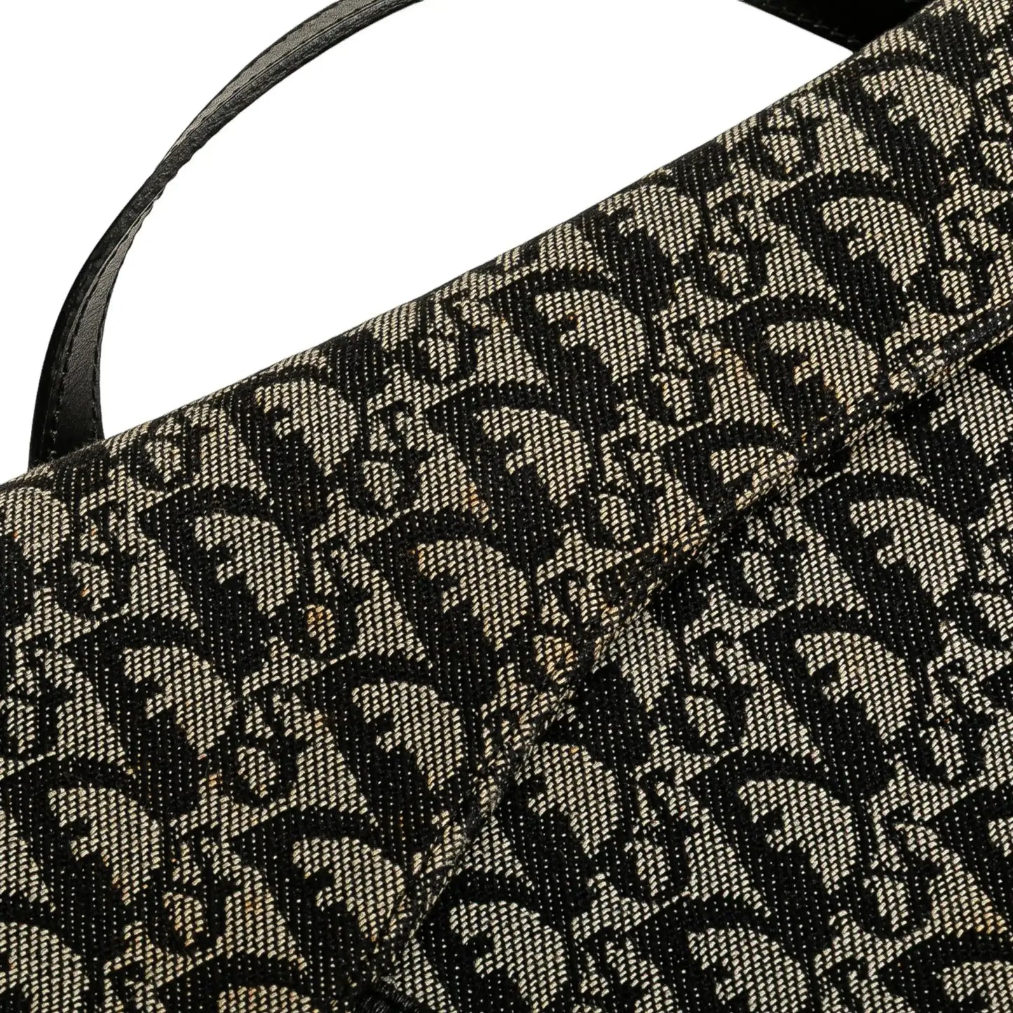 Dior Diorissimo Trotter Canvas Saddle Shoulder Bag