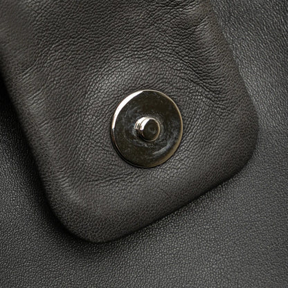 Chanel Lambskin Studded CC Accordion Flap