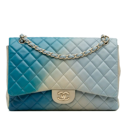 Chanel Maxi Classic Lambskin Degrade Single Flap