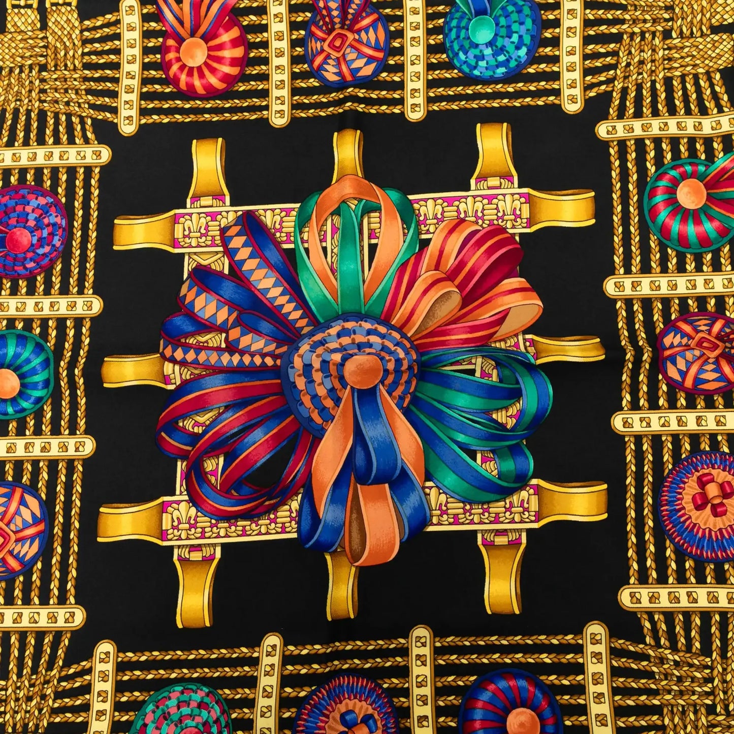 Hermès Les Rubans du Cheval Silk Scarf 90