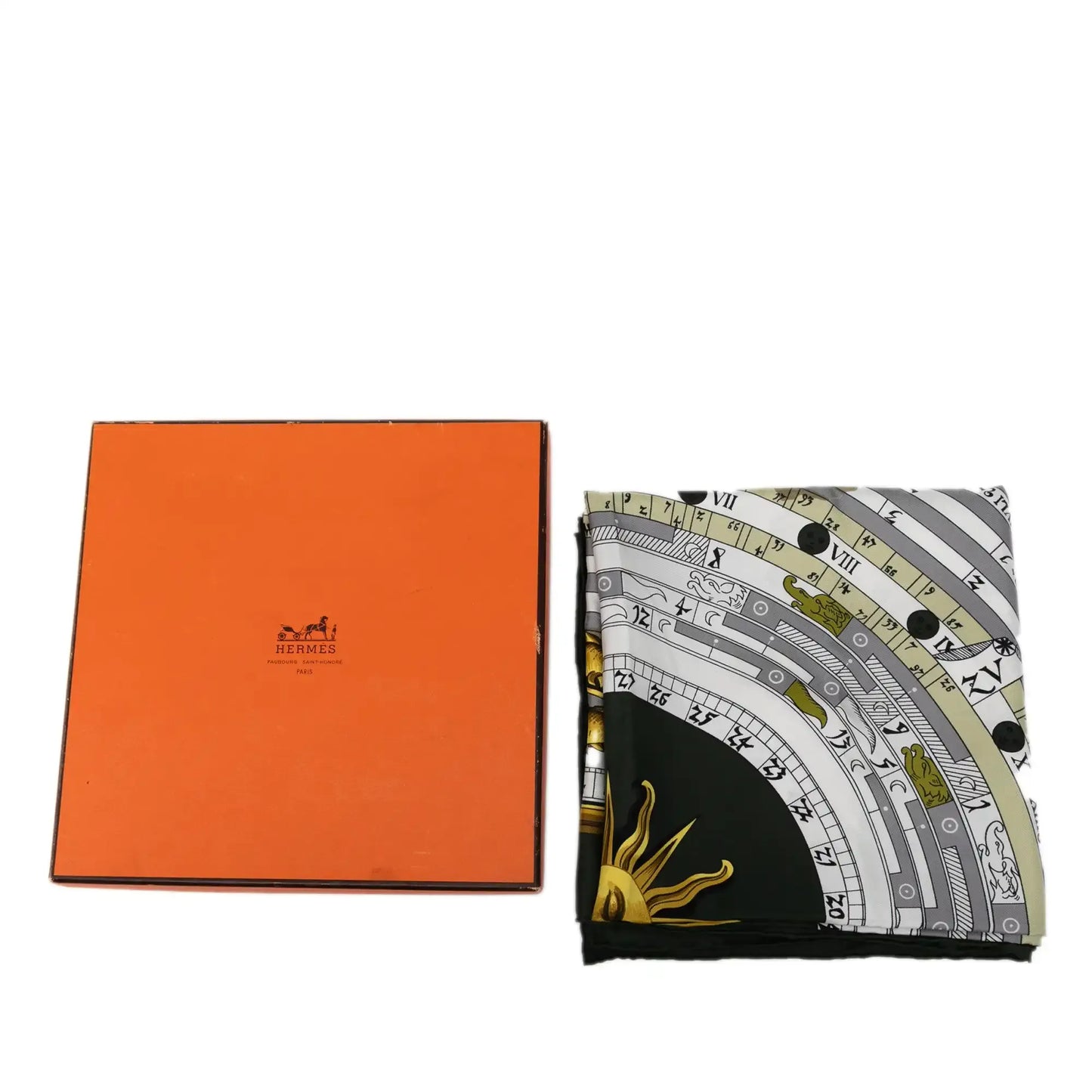 Hermès Astrologie Dies et Hore Silk Scarf 90