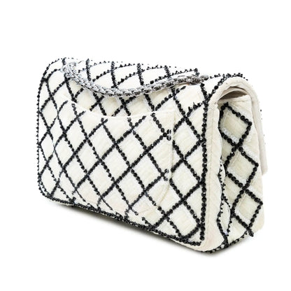 Chanel Reissue 2.55 Quilted Sequined Mesh Double Flap 225