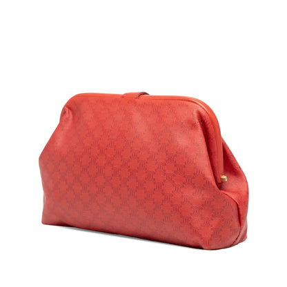 Celine Macadam Coated Canvas Frame Clutch