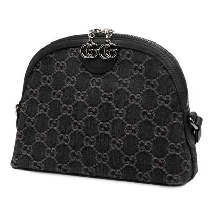 Gucci Small GG Denim Ophidia Dome Crossbody