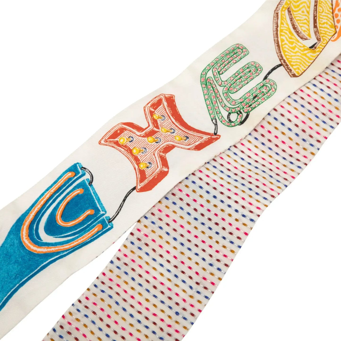 Hermès Chevaloscope Pointille Silk Twilly Scarf