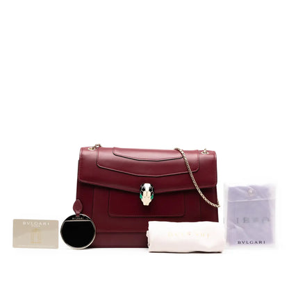 Bvlgari Medium Calfskin Serpenti Forever Shoulder Bag