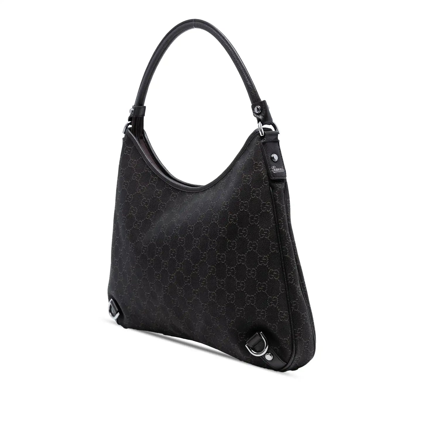 Gucci GG Denim Abbey D Ring Shoulder Bag