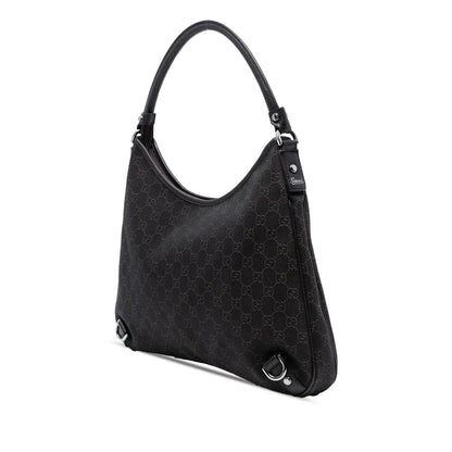 Gucci GG Denim Abbey D Ring Shoulder Bag