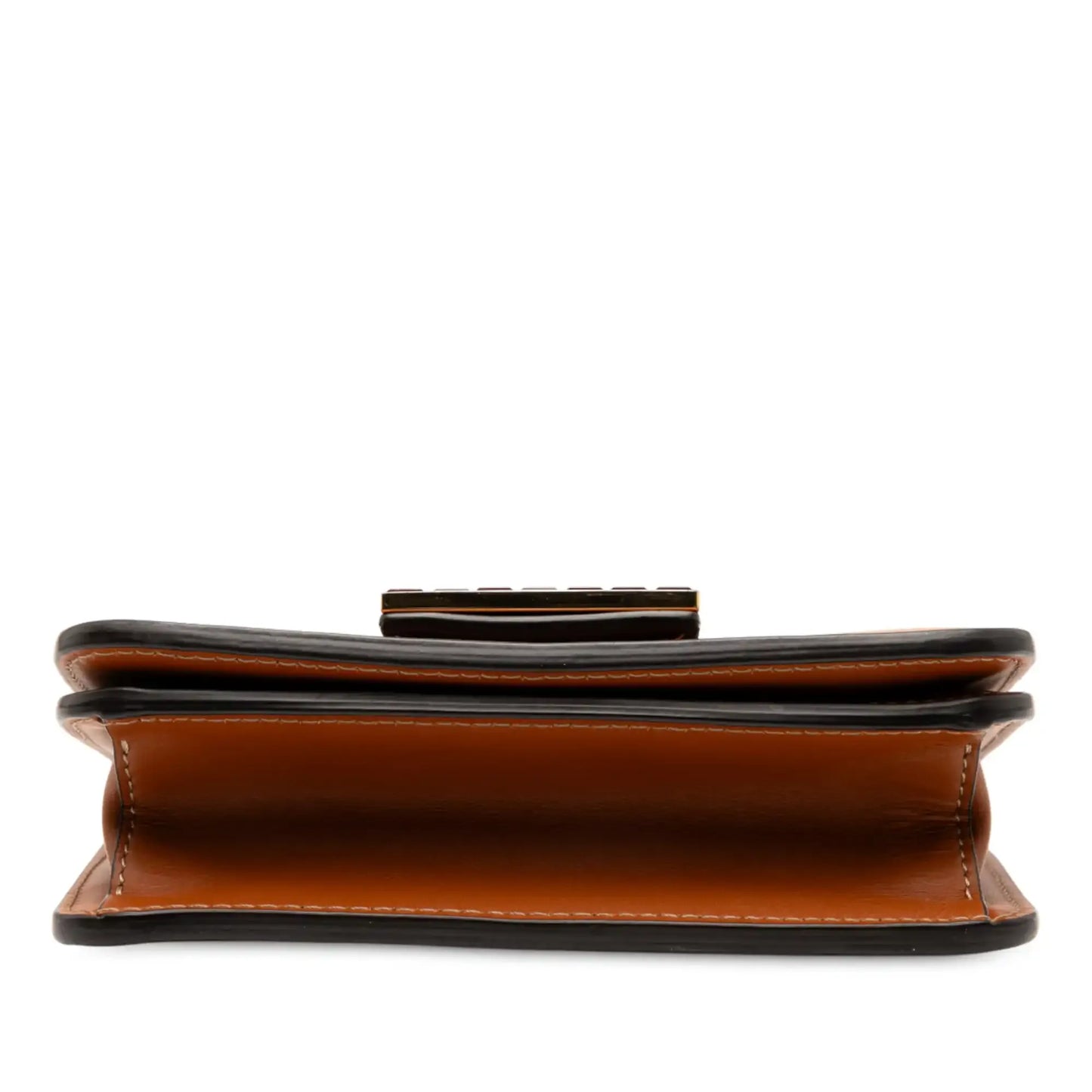 Fendi Leather Crystal Fab Crossbody