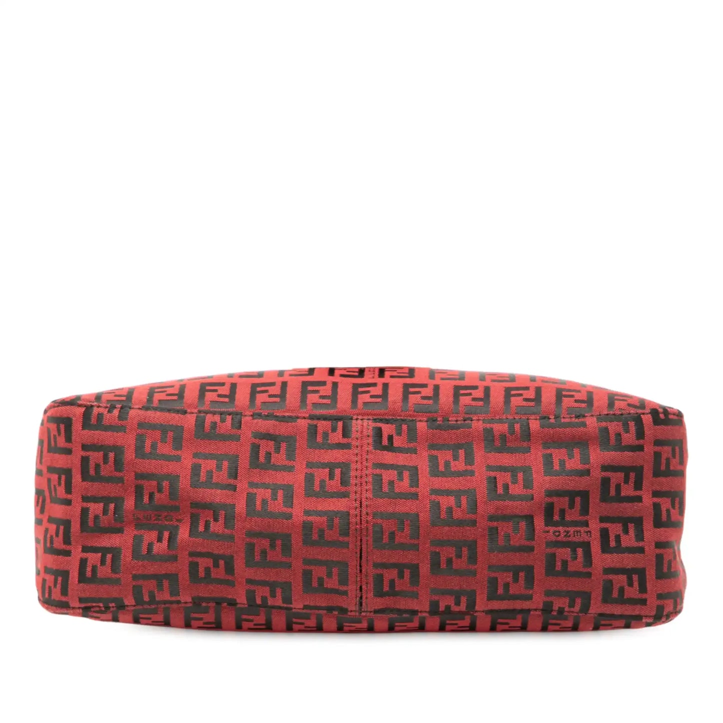 Fendi Zucchino Canvas Double Flap Shoulder Bag